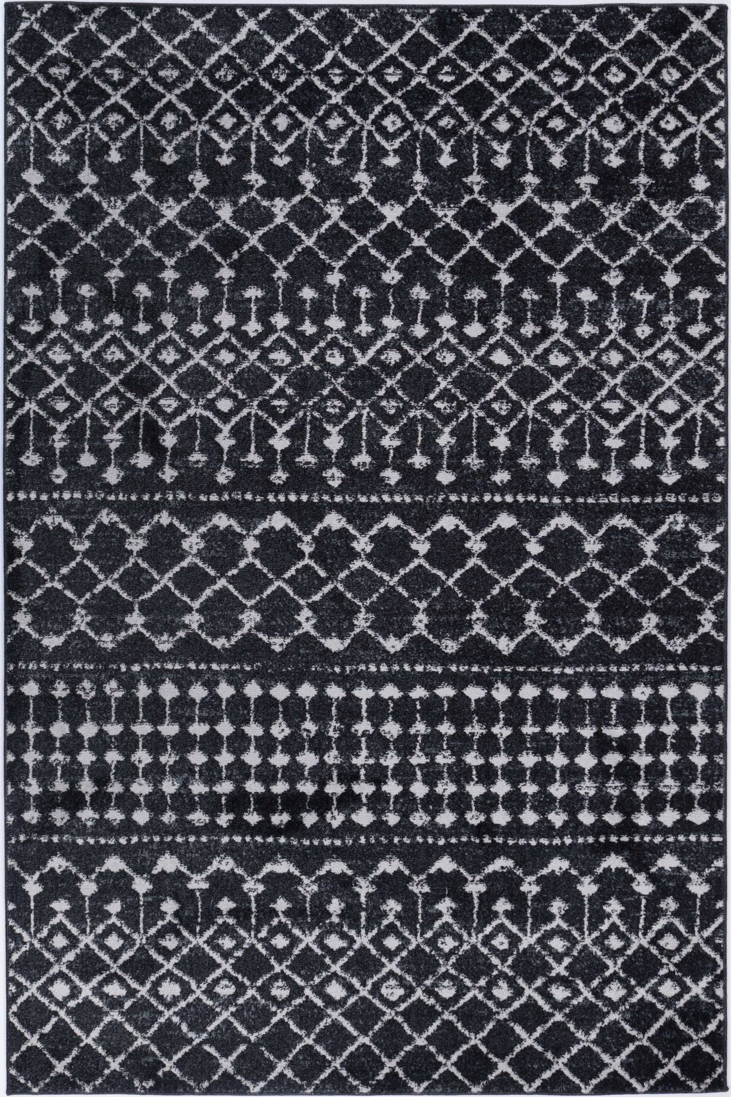 Bergen Repeats Black and White Rug