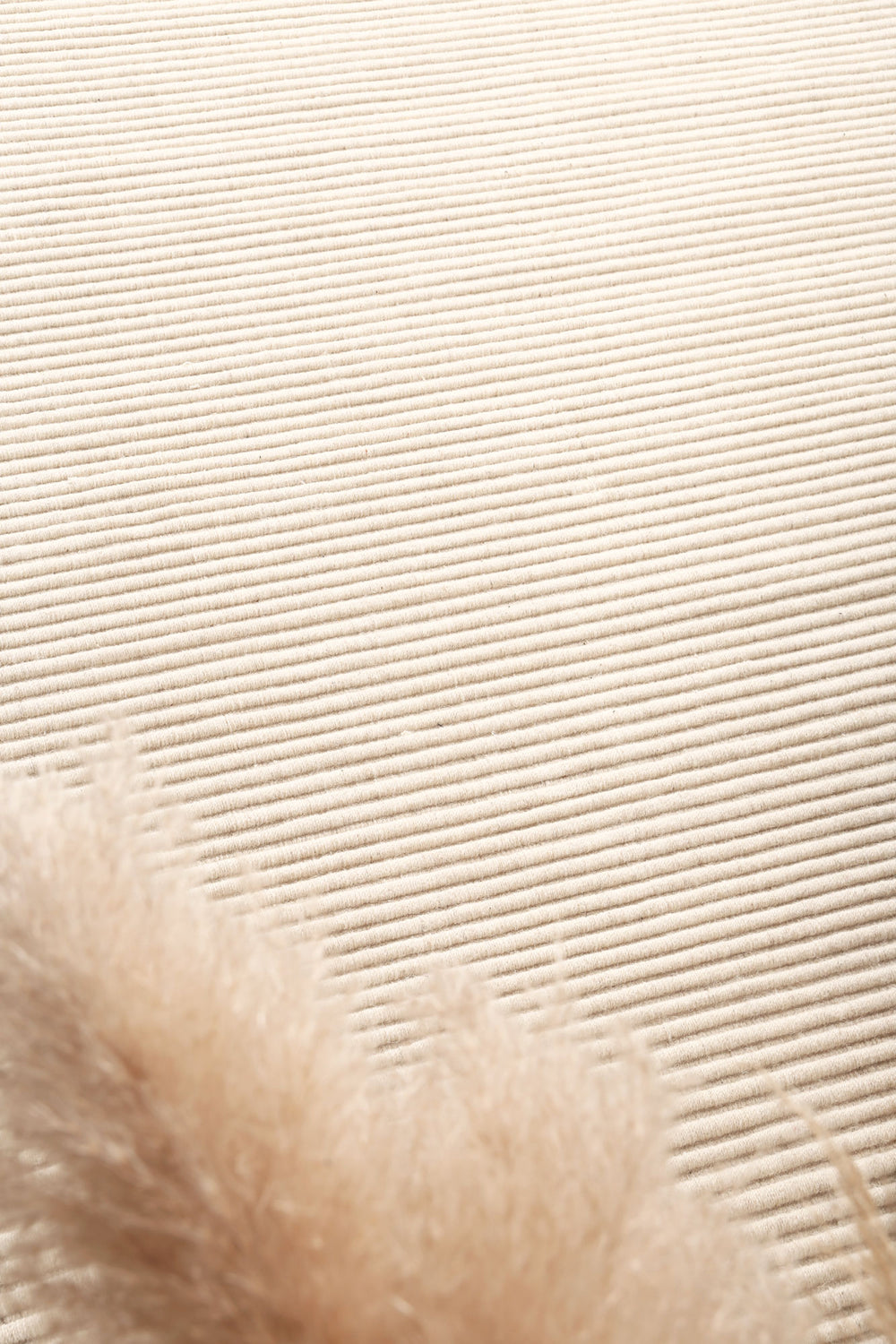 Goa Textured Wool Blend Cream Rug
