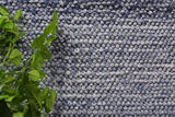 Harlow Loopy Blue Wool Blend Rug