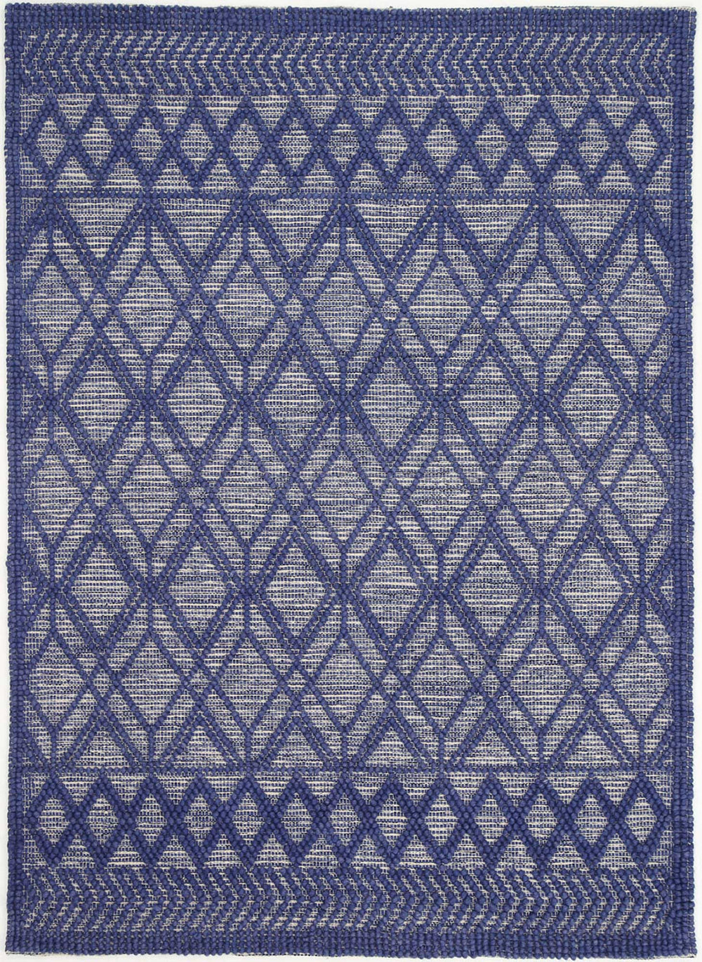 Himalaya Tribal Blue Wool Rug ( New Landed )