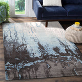 Matisse Blue Abstract Rug