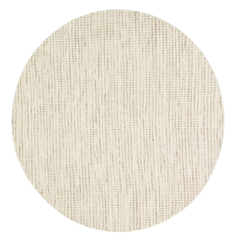 Nordic Brown Reversible Wool Round Rug