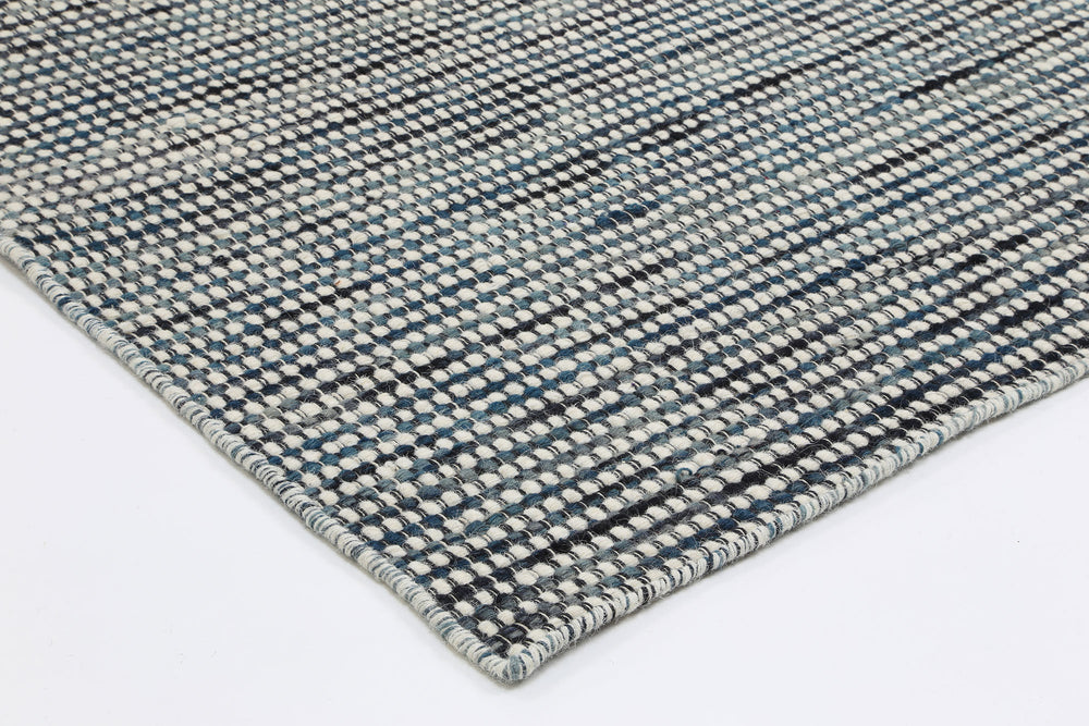 Nordic Teal Reversible Wool Rug