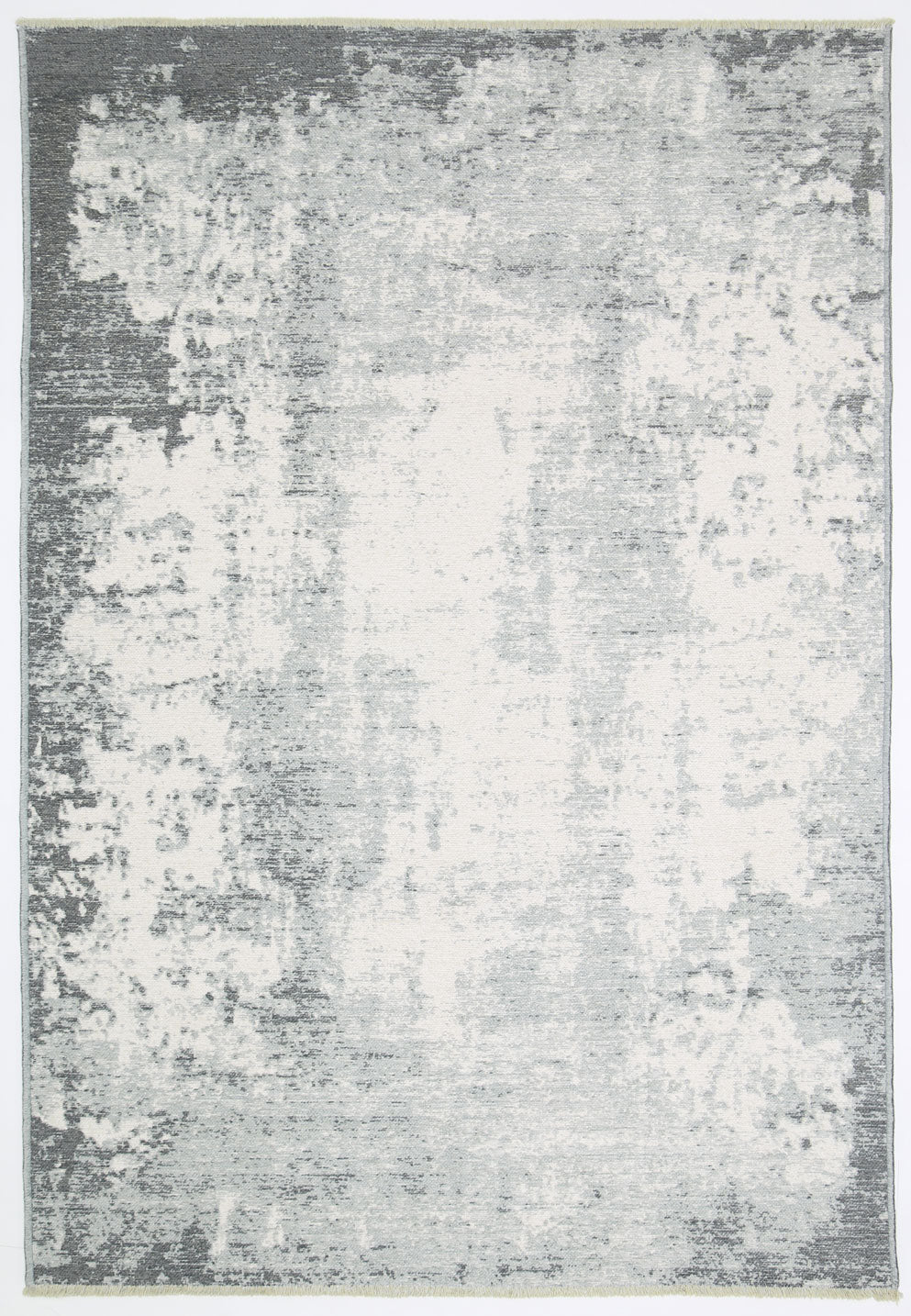 Rustic Faded Grey Abstract Rug